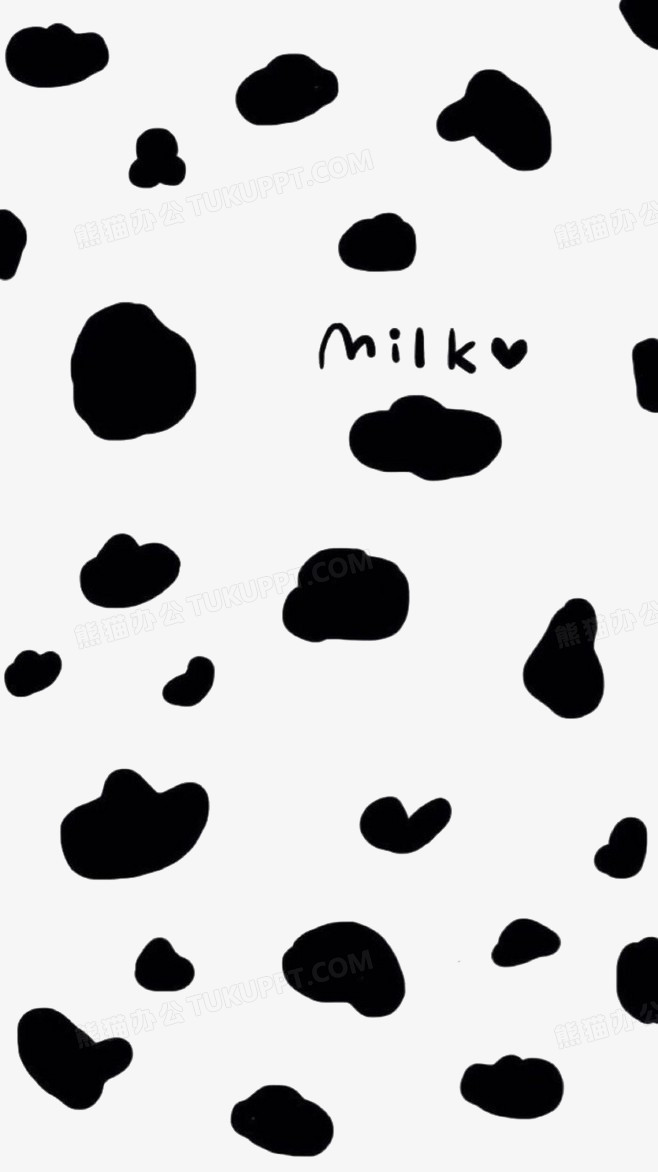 奶牛壁纸斑点图片
