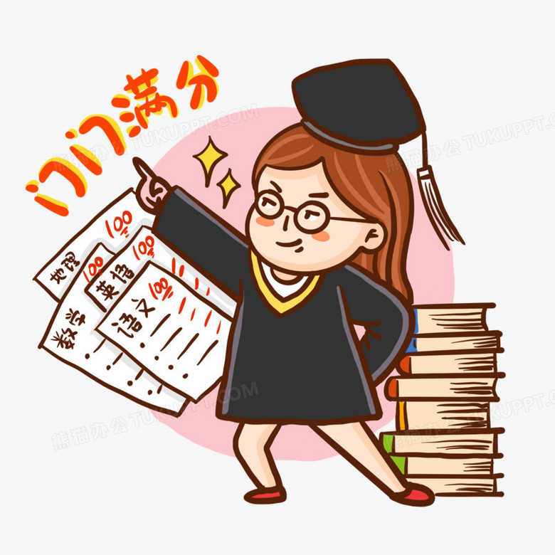 门门满分手绘卡通表情包