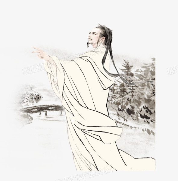 本作品全称为《黑白色中国风水墨手绘古人创意元素》,使用adobe