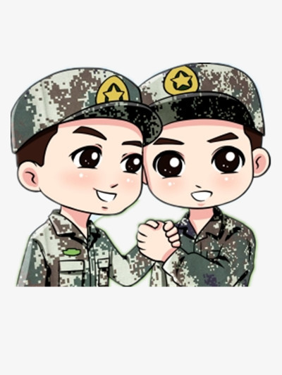 卡通军人