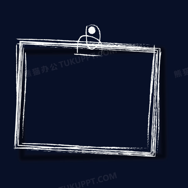 矢量粉笔框效果免费下载