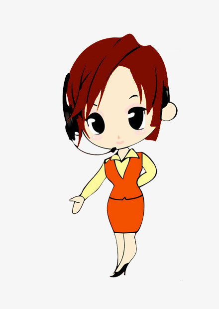 可爱卡通客服