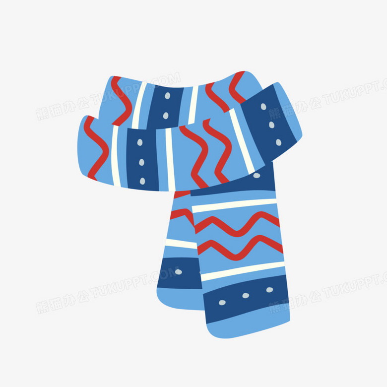 卡通冬季保暖围巾矢量元素png图片素材免费下载 卡通png 2500 2500像素 熊猫办公