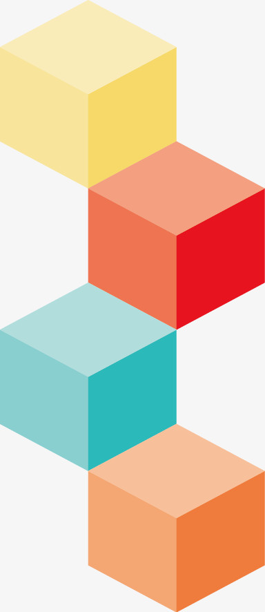 矢量手绘立方体