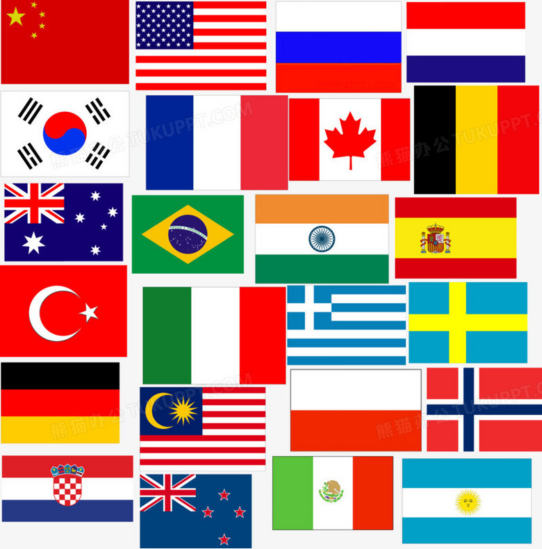 每个国家的国旗图画图片