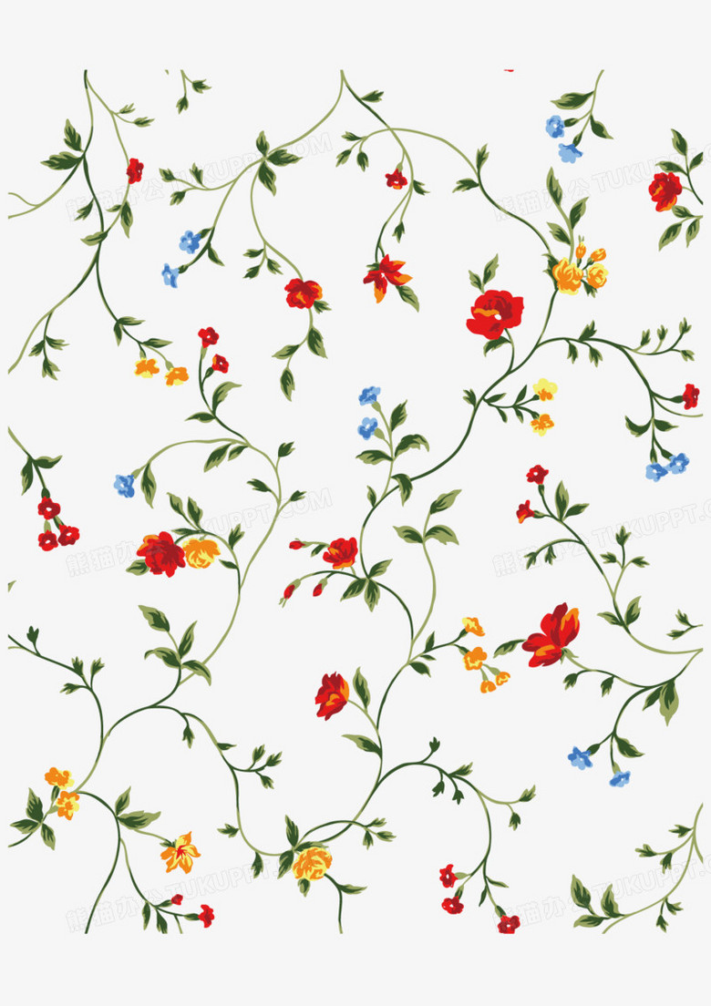 粉色复古小碎花图案服装