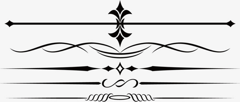 线条漂亮矢量创意分割线