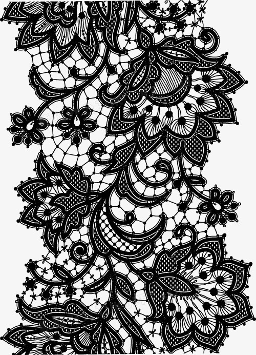 蕾丝花纹png图片素材下载_蕾丝png_熊猫办公