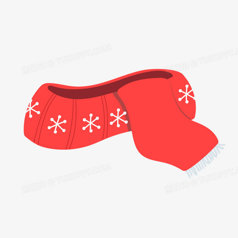 手绘卡通围巾免抠元素png图片素材免费下载 元素png 3000 3000像素 熊猫办公