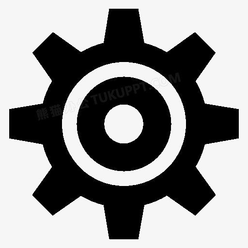 在整个配色上使用黑色作为基础色调,设计了黑色设置图标,简约效果的