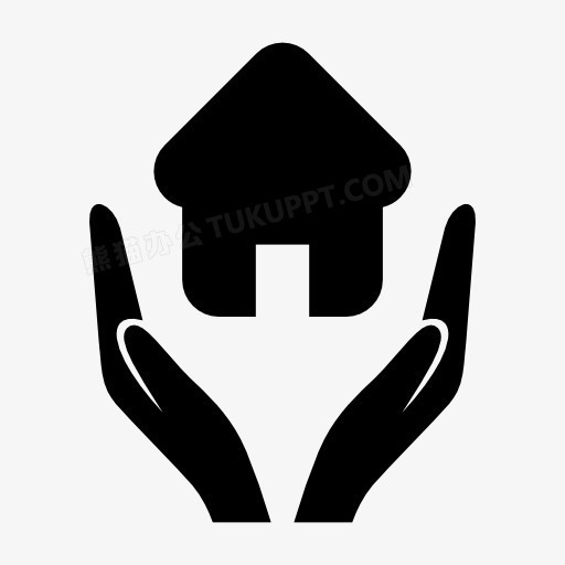 手捧房子logo图片