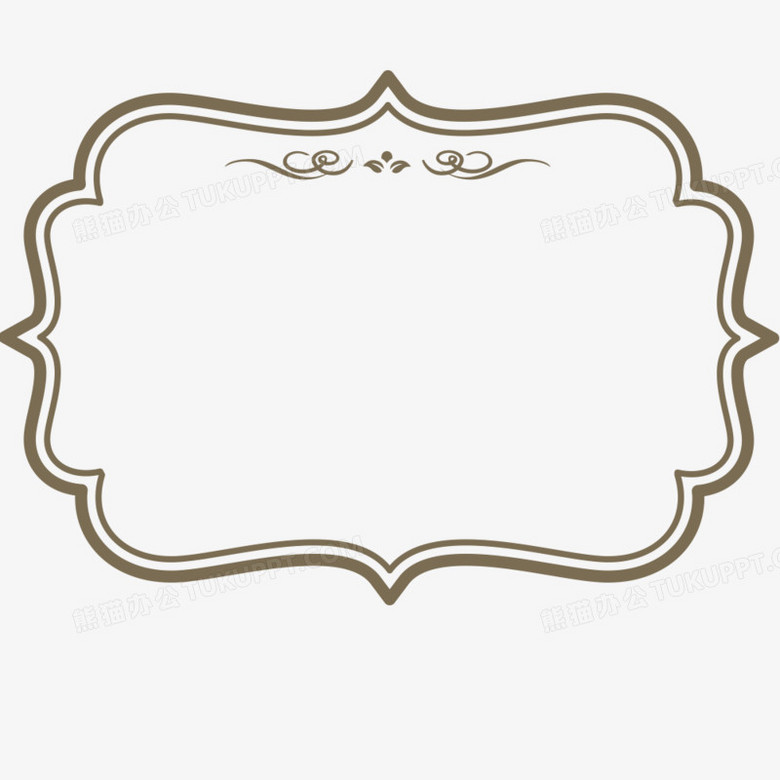 边框唯美花边相框线框招牌名片古典