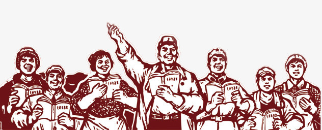 本作品全称为《红色卡通手绘喜悦劳动人民创意元素》,在整个配色上