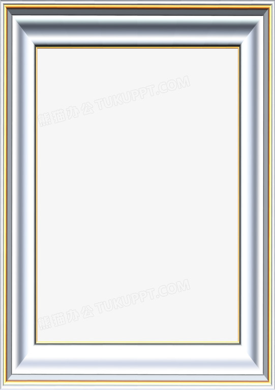 银色金属质感高清边框