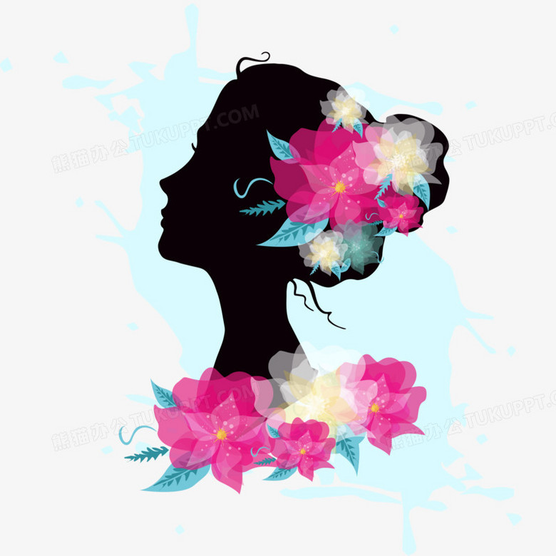 矢量唯美花仙子女性剪影造型装饰元素png图片素材下载 剪影png 熊猫办公 矢量唯美花仙子女性剪影造型装饰元素png图片素材下载 剪影png 熊猫办公