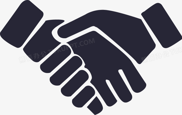 本作品全称为《卡通黑色合作伙伴图标创意元素》,在整个配色上使用