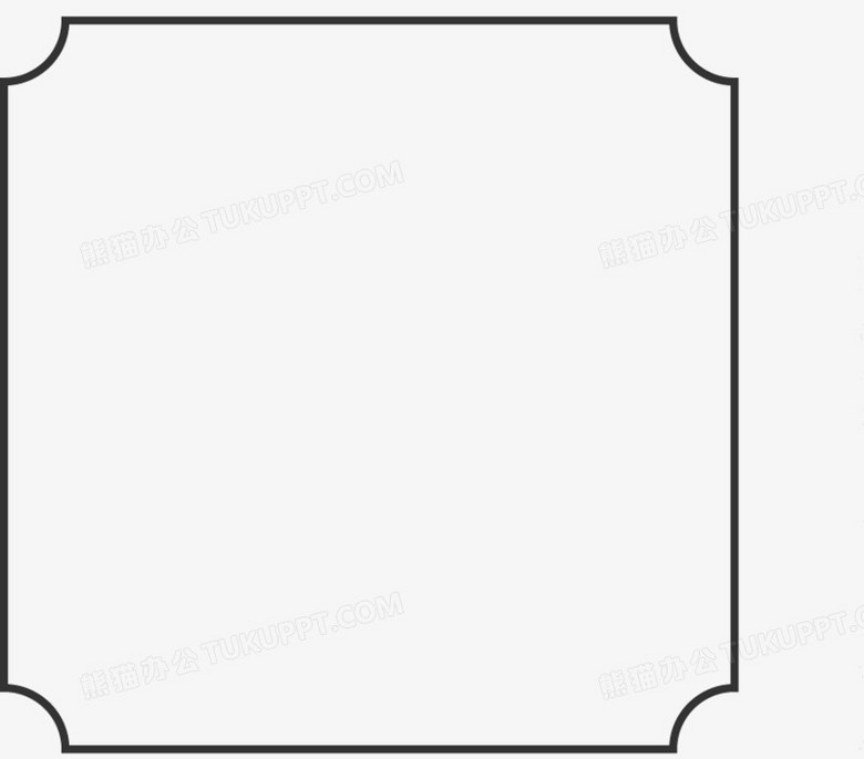 矢量手绘简约边框