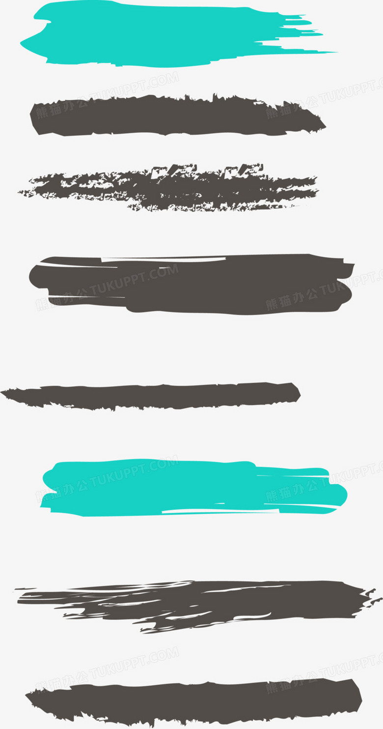 油漆条刷痕png图片素材下载 油漆png 熊猫办公