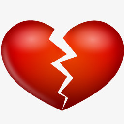 设计了爱心,简约效果的展现形式更好的突出心碎的特点