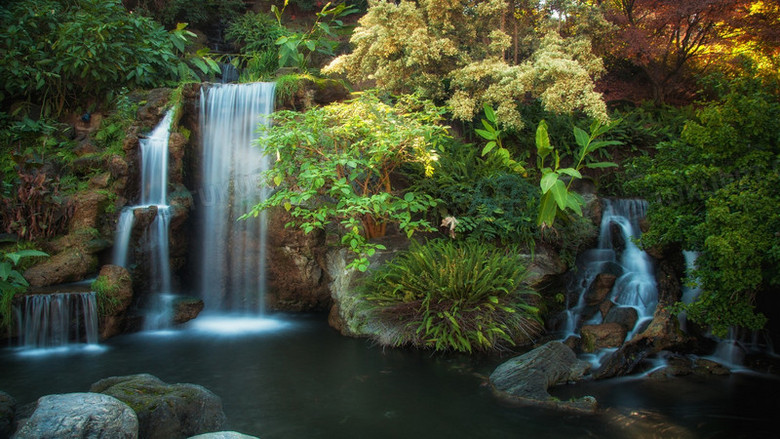 瀑布溪流风景高清壁纸