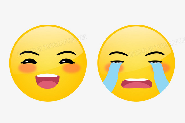 笑脸哭脸表情哭笑面具emoji表情表情包