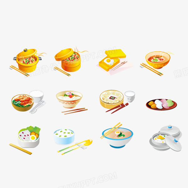 食物 美食 卡通手绘