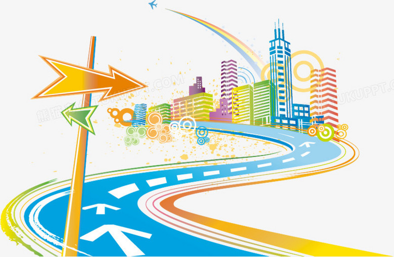 五彩卡通城卡通市道路