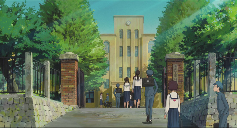 校服校园动漫场景