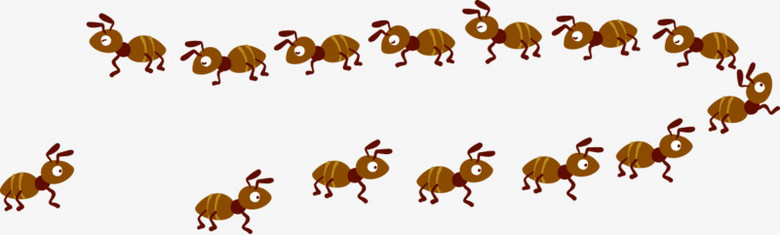 一群蚂蚁卡通图片