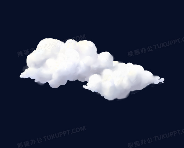 手绘漂浮云朵免抠元素png图片素材下载