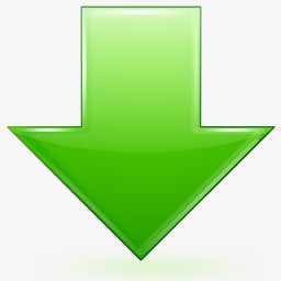 绿色向下箭头图标png图片素材下载_箭头png_熊猫办公