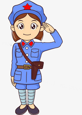 卡通小红军图片