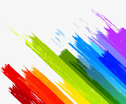 绚丽彩色笔刷涂料油漆png图片素材下载_彩色png_熊猫办公