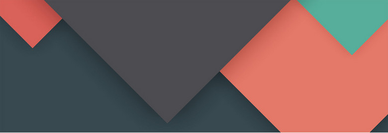 简约炫彩个性多边形背景banner