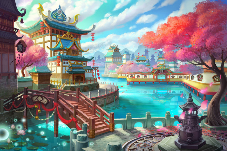 古风q版游戏原画