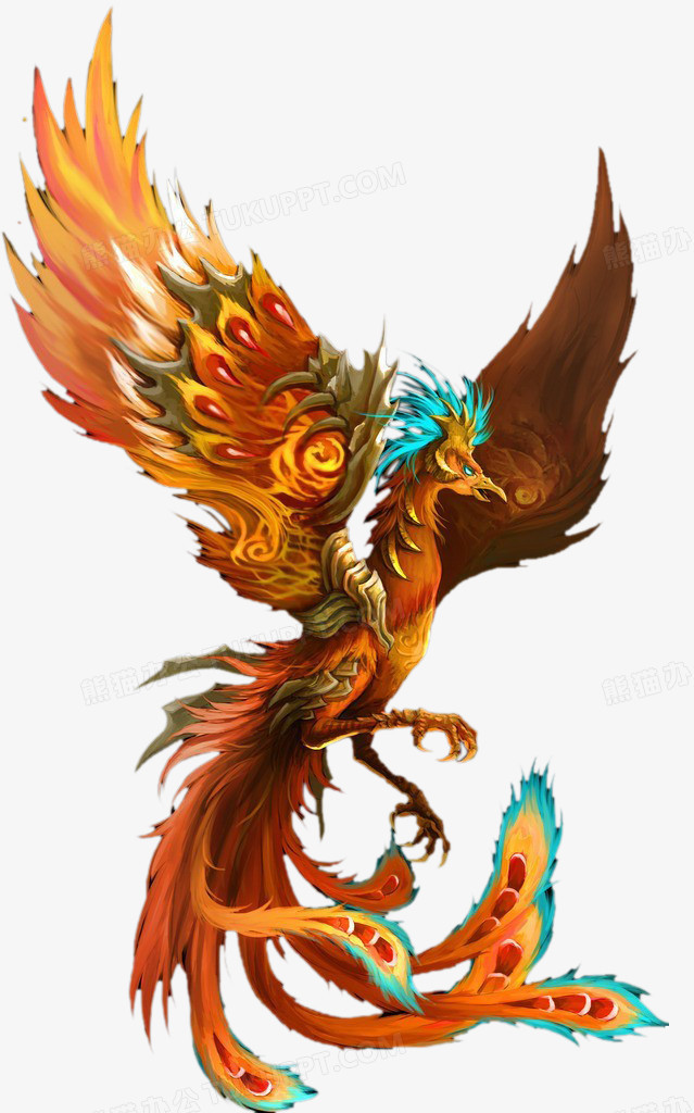 本作品全称为《彩色写实风精美漂亮的凤凰花纹创意元素》,在整个配色