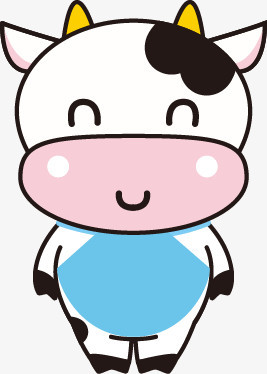 卡通可爱奶牛