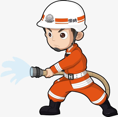 卡通消防员矢量