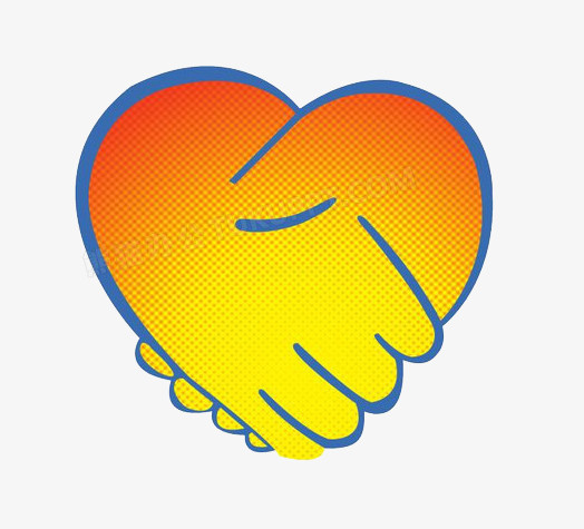 握住的双手爱心