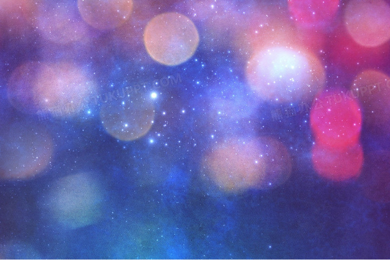 粉蓝色星光光点壁纸