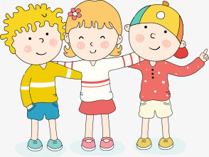 设计了勾肩搭背的好朋友,整体呈现卡通风