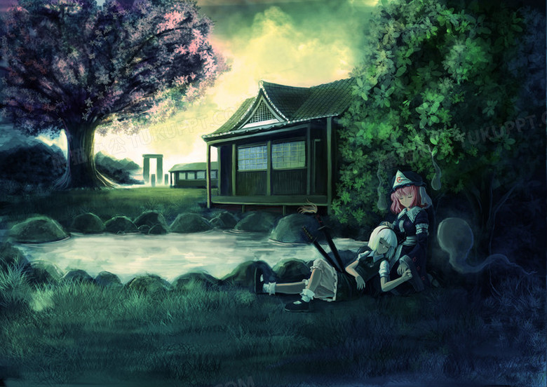 立绘才会任务房子花园环境渲染效果