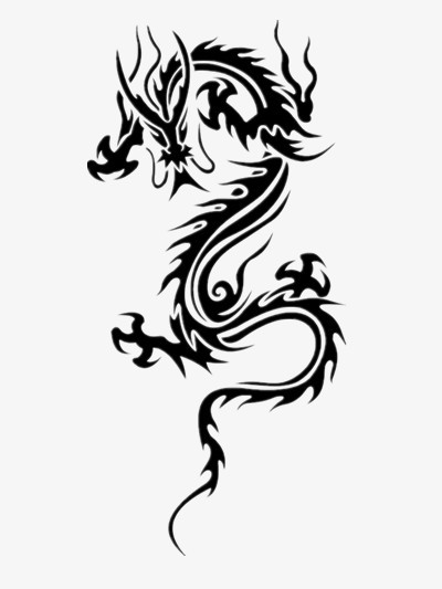 在整个配色上使用黑色作为基础色调,设计了龙图案,整体呈现卡通风.