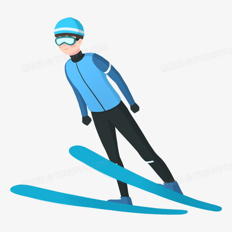 跳台滑雪图画图片