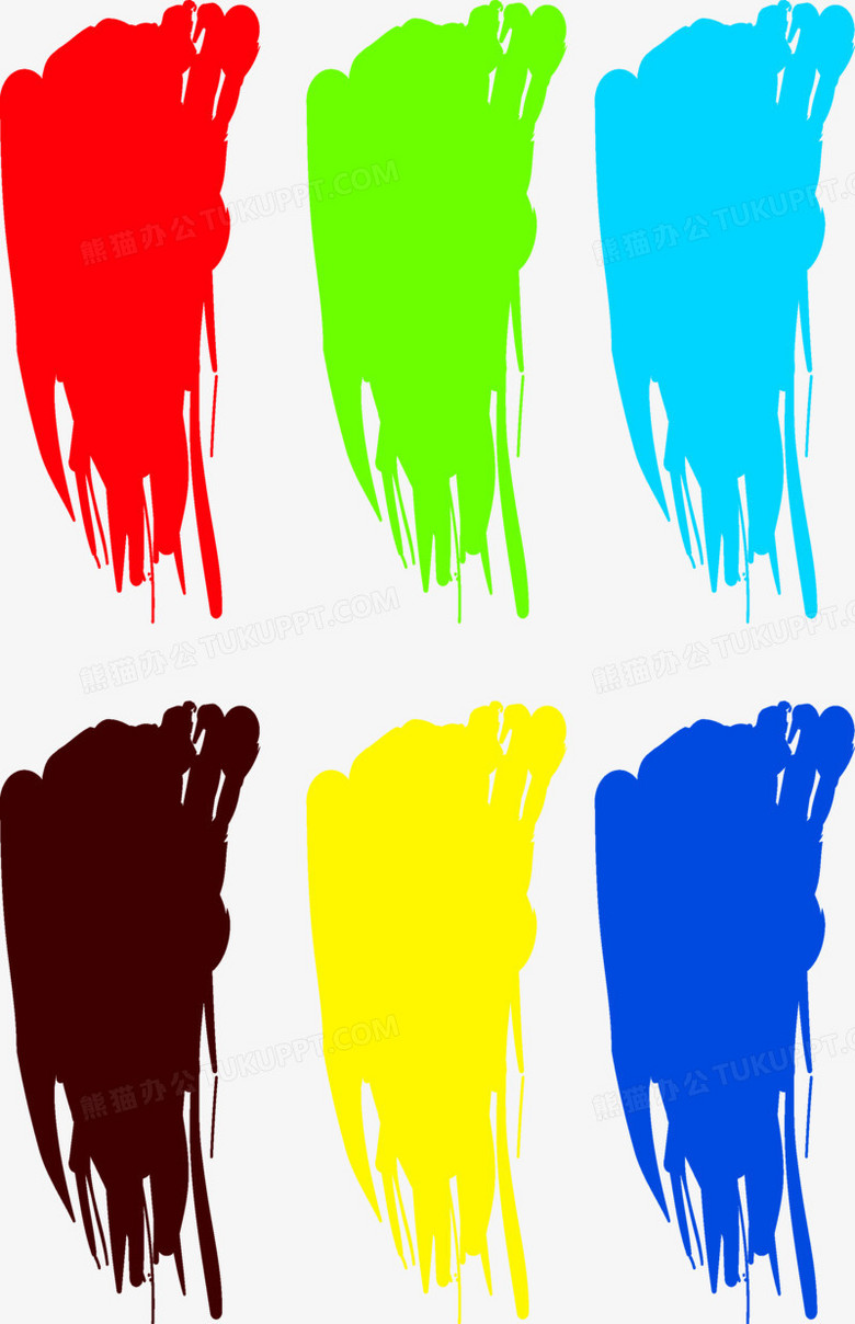 水墨笔刷png图片素材下载_笔刷png_熊猫办公