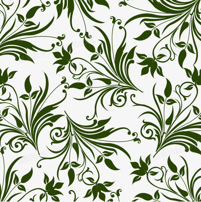 矢量花纹底纹设计素材