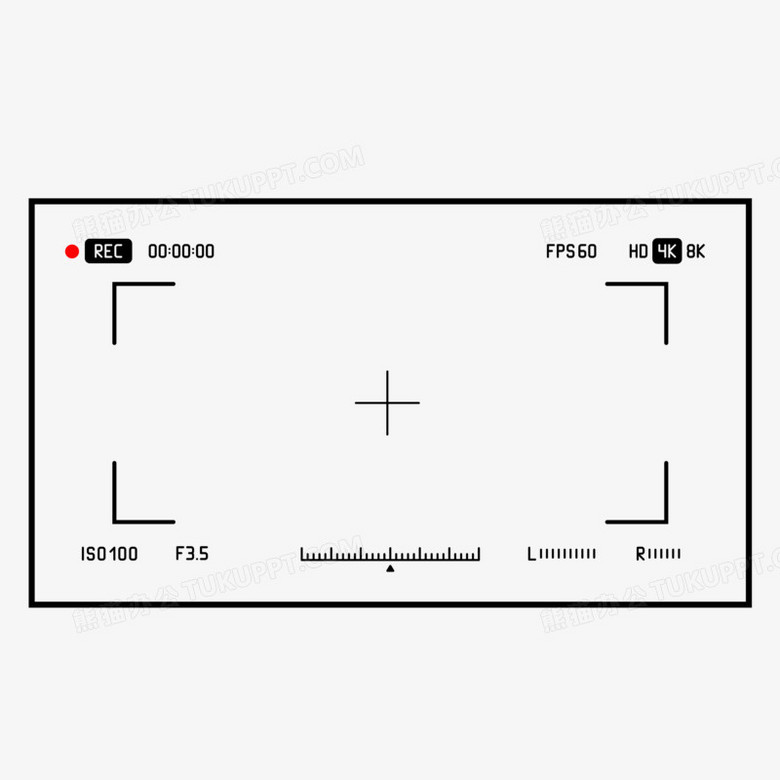 录像边框免抠元素