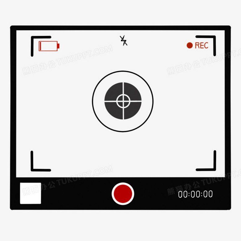 在整个配色上使用黑色作为基础色调,设计了录像边框,整体呈现简约风.