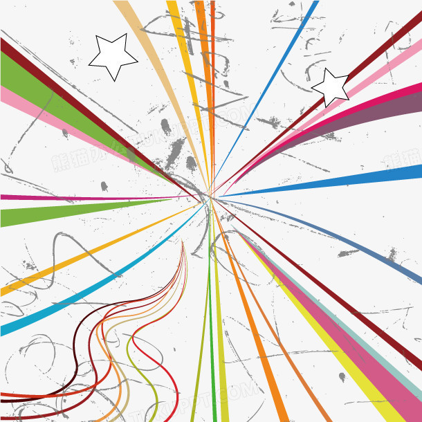 创意放射状的线条png图片素材免费下载 线条png 610 610像素 熊猫办公