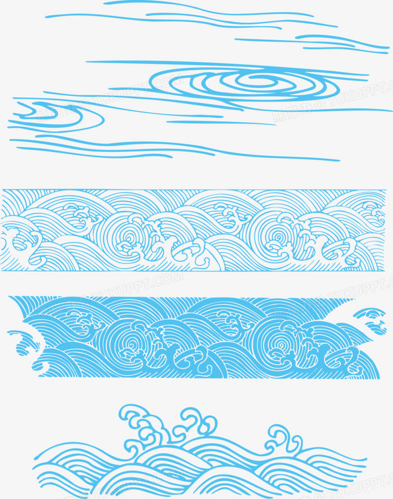 古典水纹矢量素材